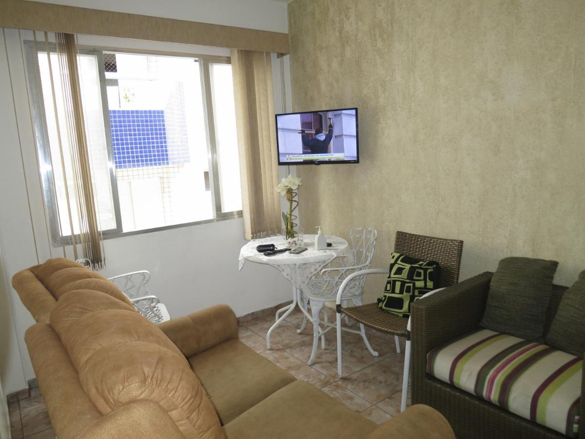 Apto Canto Do Forte - Praia Grande - Local Privilegiado - 100 Metros Da Praia - Internet Inclusa Luaran gambar